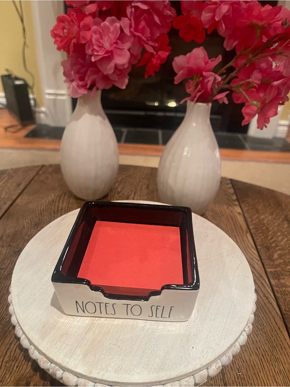 Rae Dunn Notes to Self Ceramic Note Holder